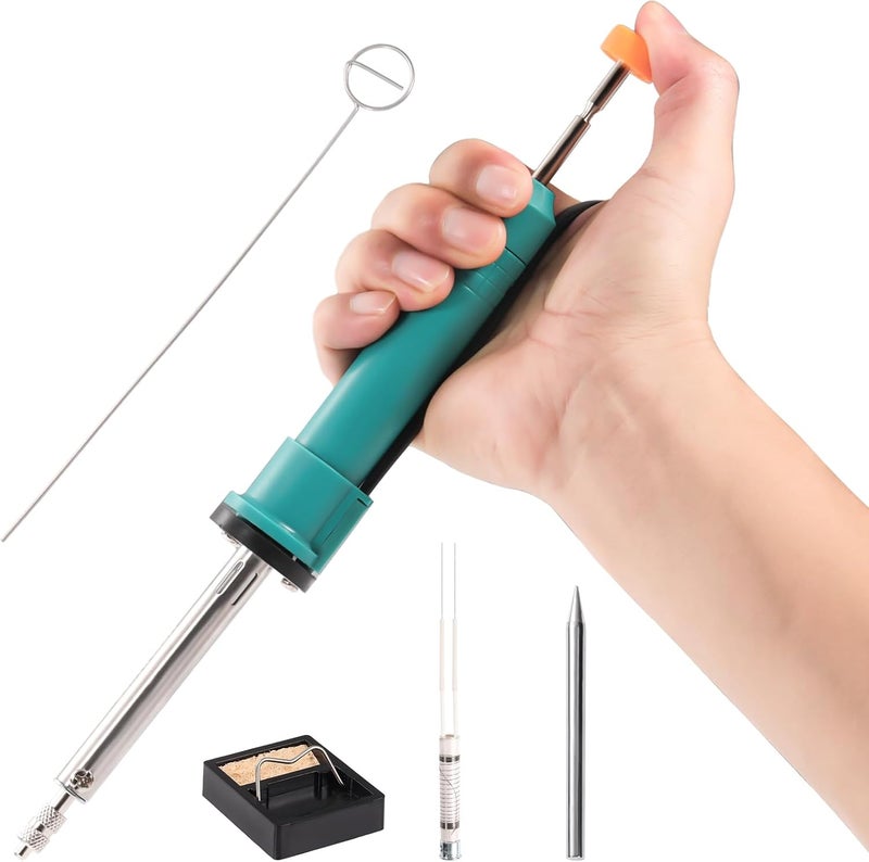 KeenWise Electric Desoldering Pump & Soldering Iron Kit, 2-in-1 Solder Sucker Tool, 36W, Heatproof Handle, Desoldering Gun & Soldering Iron Combo for Electronic Repair & DIY Projects (EDS-92) - Image 1